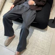 批发｜现货星空尼280g｜夏季新款深灰色休闲<b class='q'>西裤</b>男款垂感裤子运动卫裤