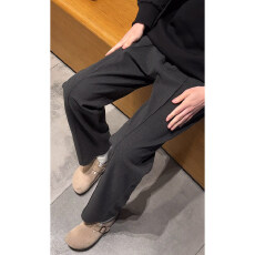 批发｜现货星空尼280g｜深灰色直筒裤子男款<b class='q'>西裤</b>高级卫裤通勤休闲长裤