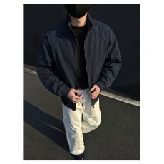 大码美式机能风立领夹克男2026秋季新款宽松休闲高街上衣外套