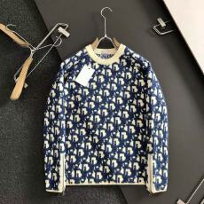 批发美式高街轻奢秋冬字母拉链毛衣圆领同款男女<b class='q'>宽松</b>提花<b class='q'>针织衫</b>上衣