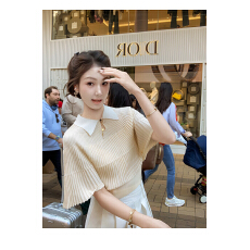 批发鱼兔子的兔子 斗篷式设计感短袖t恤女夏季2026新款内搭<b class='q'>打底衫</b>上衣