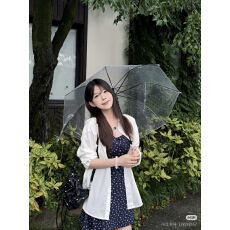 批发omixed藏青纯棉碎花吊带连衣裙搭配亚麻棉长袖白衬衫气质上衣