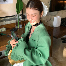 批发设计感小众蕾丝拼接西装外套女新款法式气质宽松显瘦上衣