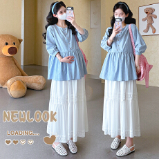 批发2026实拍<b class='q'>夏</b>季新款孕妇娃娃衫上衣