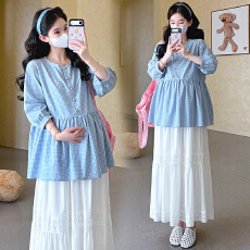 批发2026实拍<b class='q'>夏</b>季新款孕妇娃娃衫上衣