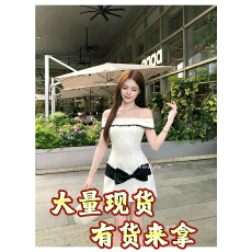 批发2026画解WAHJU曼妙女神闪片点缀<b class='q'>蝴蝶结</b>设计千金风<b class='q'>连衣裙</b>