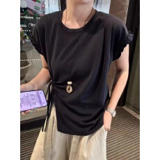2026新款韩版时尚百搭显瘦不规则短袖t恤女设计感小众体t恤宽松