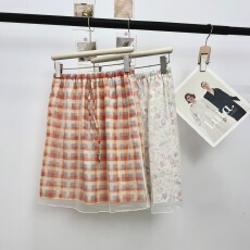 批发韩系网纱油画碎花半身裙女夏季设计感高腰<b class='q'>显瘦</b>a字裙温柔气质中裙