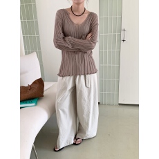 批发韩系简约薄款天丝防晒<b class='q'>打底衫</b> 宽松百搭舒适慵懒感十足