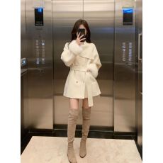 批发miu系富家千金风穿搭毛呢外套女秋冬2026新款设计感收腰<b class='q'>显瘦</b>大衣