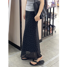 批发法式波点<b class='q'>半身裙</b>女夏季2026新款超好看裙子高腰黑色<b class='q'>包臀</b>鱼尾裙长裙