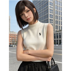 批发春夏针织<b class='q'>吊带</b>背心女法式别致内搭半高领<b class='q'>打底衫</b>外穿修身无袖上衣