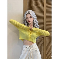 批发打底衫春季新款女内搭<b class='q'>短款</b>白色<b class='q'>针织</b>外套薄款长袖显瘦<b class='q'>开衫</b>女装外