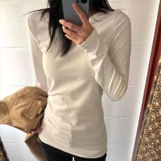 批发螺纹德绒200克 <b class='q'>中长款</b>长袖t恤女秋冬内搭外穿打底衫修身辣妹上衣