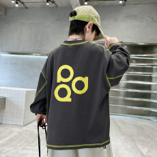 批发【26年春款】韩系<b class='q'>男</b>童<b class='q'>中</b>大<b class='q'>童</b>长袖<b class='q'>T</b><b class='q'>恤</b>个性印花<b class='q'>T</b>