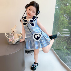 批发2026夏装新款中小童无袖裙子