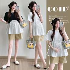 批发<b class='q'>孕妇装</b>夏季娃娃衫（固色不掉色）