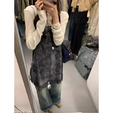 批发韩系温柔风蕾丝拼接吊带<b class='q'>连衣裙</b>叠穿中长款裙