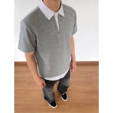 批发翻领短袖polo衫<b class='q'>男</b>潮牌夏季<b class='q'>t</b><b class='q'>恤</b>韩版修身潮流2026新款百搭体恤上衣