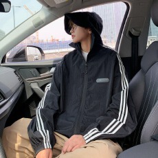 连帽防晒衣男款夏季户外登山防紫外线宽松轻薄运动防晒服冲锋外套