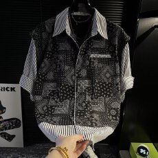 批发男装<b class='q'>秋</b>装复古高端时衬衫男士2026春季新款腰果花衬衣男生日系新款