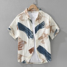 批发春夏新款短袖<b class='q'>衬衫</b>男士韩版潮流修身休闲<b class='q'>商务</b>青年