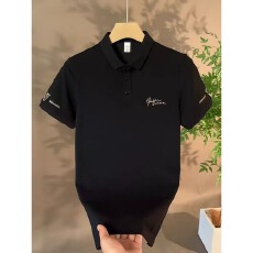 轻奢polo衫男短袖高端翻领t恤2026夏季新款男士潮牌刺绣半袖男装