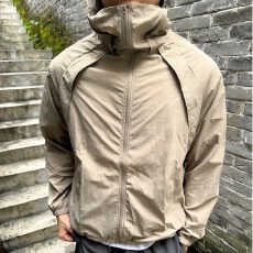 批发多功能透气防晒冲锋衣男夏季凉感速干大帽檐外套