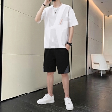 批发凉感短袖T恤男短袖<b class='q'>夏</b>季运动透气速干黑色上衣轻薄冰丝休闲薄外穿