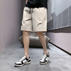 批发短裤<b class='q'>男士</b>潮牌夏季直筒百搭薄款潮流中裤帅气宽松休闲运动五分<b class='q'>裤子</b>