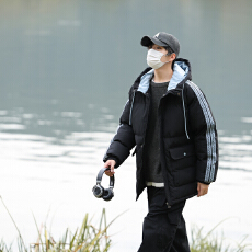 秋冬季连帽棉服男士宽松潮牌加厚外套美式保暖棉衣棉袄上衣