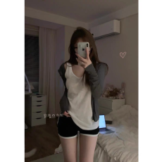 批发休闲运动套装女休闲防晒开衫外套背心<b class='q'>上衣</b>春秋新款两件套