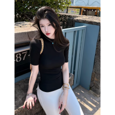 批发美式辣妹风红色五分袖<b class='q'>T</b><b class='q'>恤</b>女2026秋季新款修身显瘦收腰<b class='q'>紧身</b>上衣潮