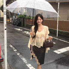 批发性感辣妹套装女早秋季御姐轻熟风蕾丝雪纺上衣<b class='q'>包臀</b><b class='q'>半身裙</b>子一整套