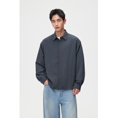 简约纯色阔版长袖衬衫男女同款 多色基础百搭日常通勤内搭上衣