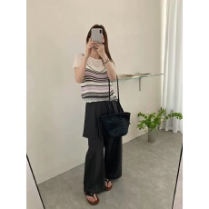 批发2026针织马甲短款叠穿上衣女夏季吊带背心撞色针织短袖T恤两件套