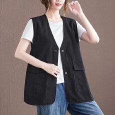 批发四季好穿<b class='q'>夏</b>季年轻薄款大码马甲透气不闷宽松300斤胖MM叠穿上衣