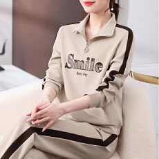 批发新款时尚2026立领运动套装女春秋季卫衣洋气减龄跑步休闲服两件套