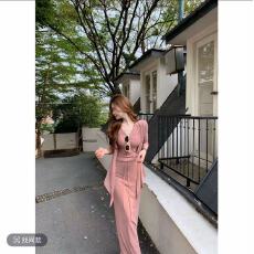 批发SZA【画室少女】夏季新款慵懒风针织开衫+背心+半身裙三件套