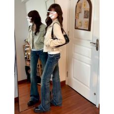 批发【清货】原版面料 原版做工 韩系高领<b class='q'>外套</b>女复古机车服短款夹克