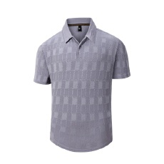 批发欧码专版夏季冰丝格子polo衫男透气商务休闲<b class='q'>翻领</b>短袖<b class='q'>男士</b><b class='q'>T</b><b class='q'>恤</b>上衣