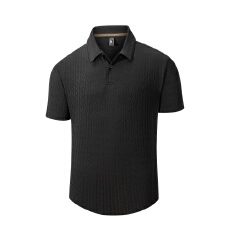批发欧码专版夏季冰丝提花polo衫男透气商务休闲<b class='q'>翻领</b>短袖<b class='q'>男士</b><b class='q'>T</b><b class='q'>恤</b>上衣