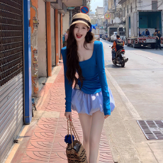 批发出大货 新款防晒长袖内搭<b class='q'>打底衫</b>女