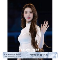批发【张元英同款】莱赛尔半高领针织衫女纯色显瘦上衣