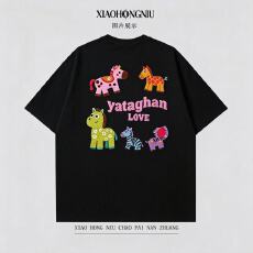 重工绣花重磅250克68棉字母刺绣上衣T恤潮牌男装上架全部现货