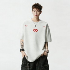 批发重工绣花重磅250克68棉字母刺绣上衣<b class='q'>T</b><b class='q'>恤</b>潮牌男装上架全部现货