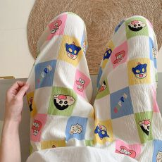 批发卡尔睡衣女长裤睡裤夏季宽松新款遛弯裤家居睡裤可外穿云朵棉