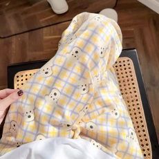 批发卡尔睡衣女长裤睡裤夏季宽松新款遛弯裤家居睡裤可外穿 云朵棉