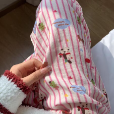 批发卡尔睡衣女长裤睡裤夏季宽松新款遛弯裤家居睡裤可外穿云朵棉