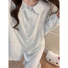 批发云朵棉2026新款卡通睡衣女<b class='q'>长袖</b>长裤两件套<b class='q'>家居服</b>套装可外穿